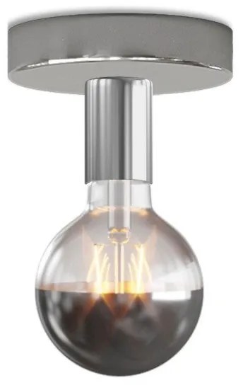 Fermaluce de metal com lâmpada globo