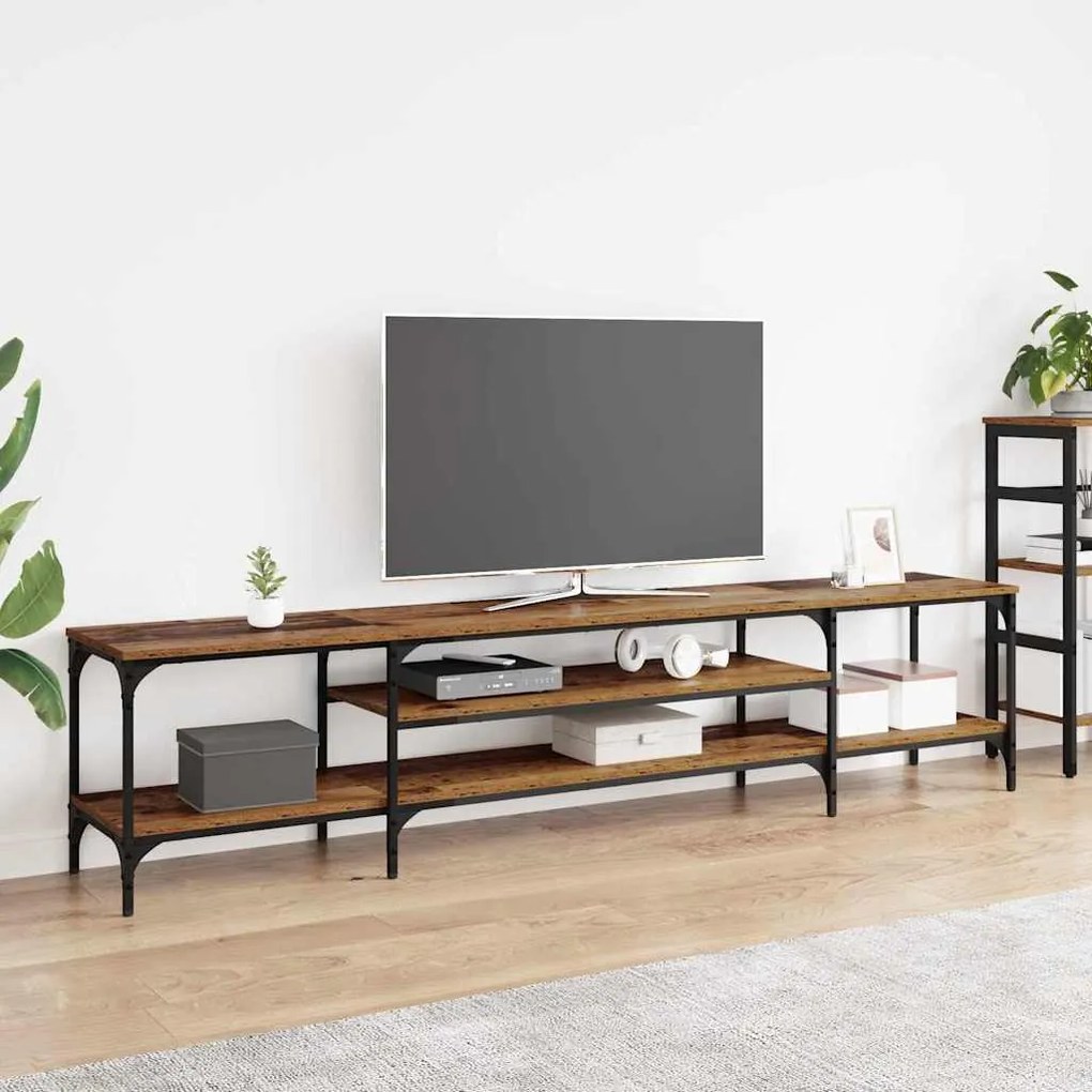 vidaXL Gabinete para TV Madeira Antiga 201 x 35 x 45 cm