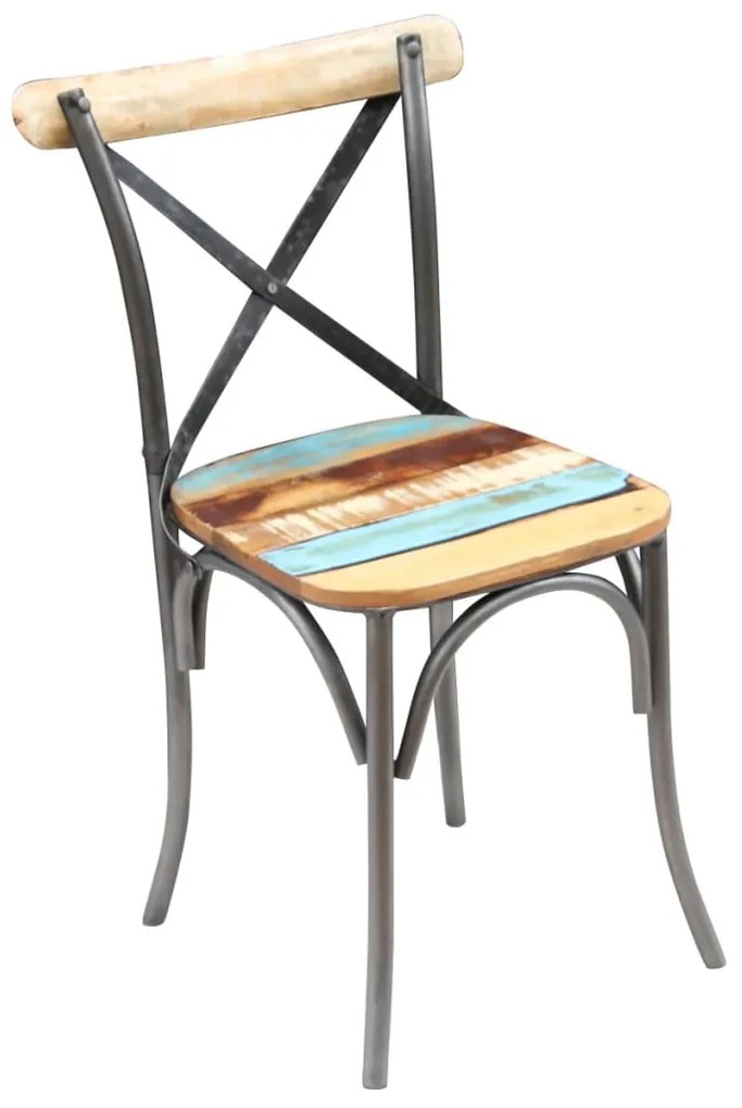 Cadeiras de jantar 4 pcs madeira recuperada maciça