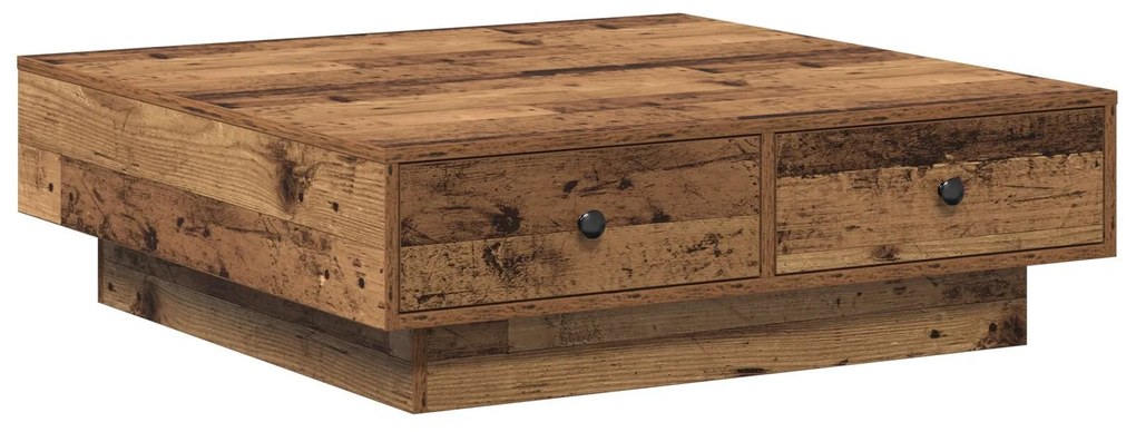 Mesa de Café Madeira Antiga Madeira Recuperada 90 x 90 x 28 cm
