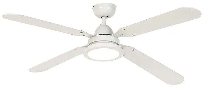 LED Ventilador de teto branco com controle remoto - Fanattic Moderno