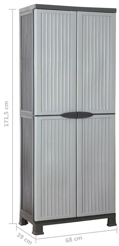 Armário de plástico 68x39x171,5 cm