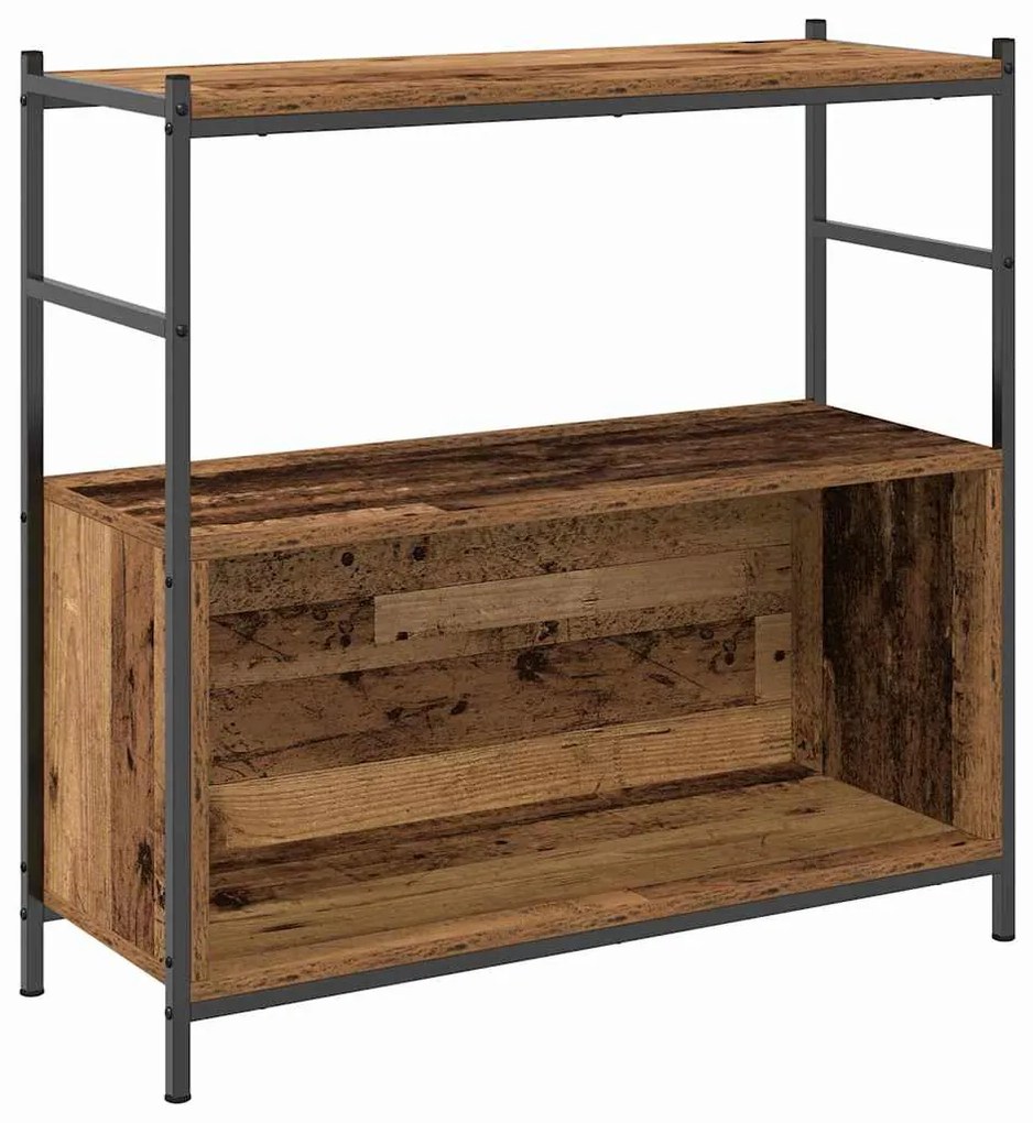 Estante de Livros vidaXL Carvalho Fumado 80x30x78,5 cm Madeira de Enge