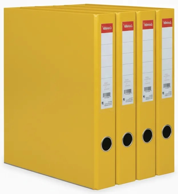 Conjunto de Pastas de Arquivo L.60mm Amarelo Almaço PP/Papel Avalon 330x260x160
