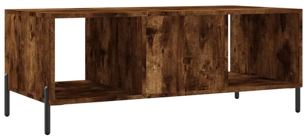 Mesa de centro 102x50x40 cm derivados madeira carvalho fumado