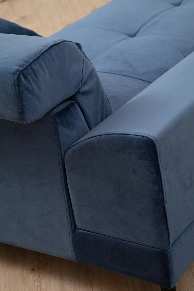Sofá de Canto Frido – Azul Marinho – 190 cm x 304 cm