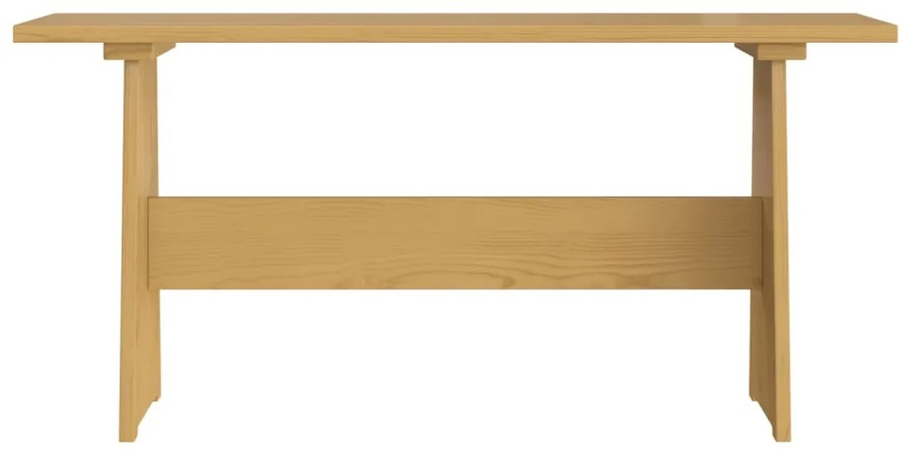 Mesa de jantar com banco REINE pinho maciço castanho mel