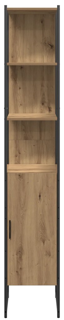 Conjunto de Móveis para Casa de Banho 4 Peças Carvalho Artesanal Madei