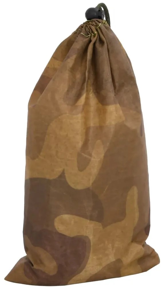 Rede de camuflagem com saco de arrumação 521x493 cm areia