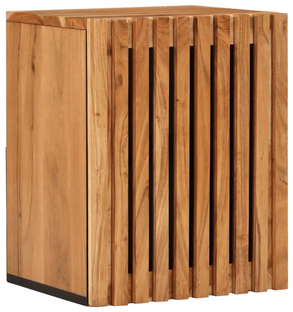 vidaXL Armário de parede p/ casa de banho 38x34x48 cm acácia maciça
