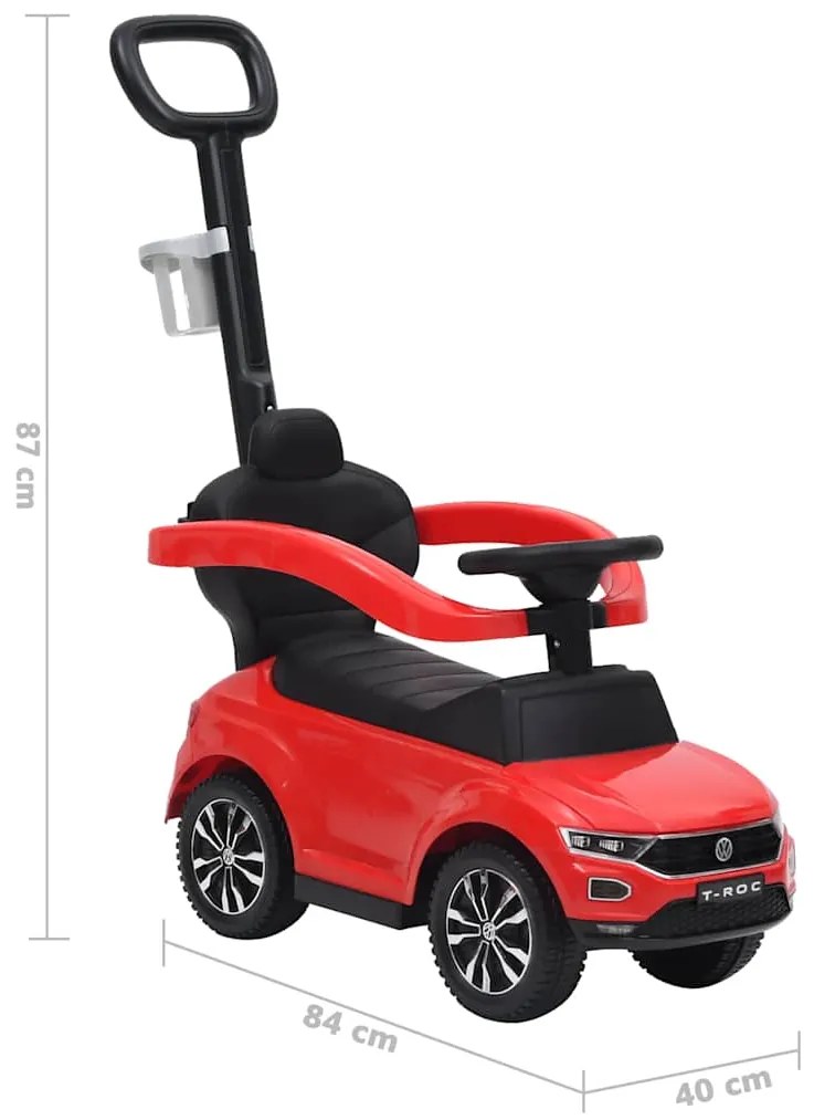 Carro de passeio Volkswagen T-Roc vermelho