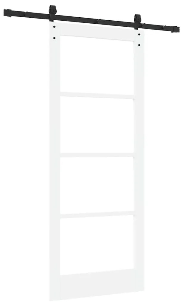 Porta Deslizante vidaXL com Ferragens 'ORKDAL'Branca 83x202 cm