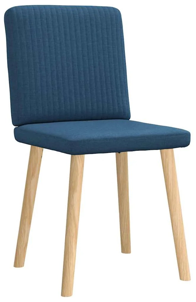 Cadeiras de jantar 2 pcs tecido azul