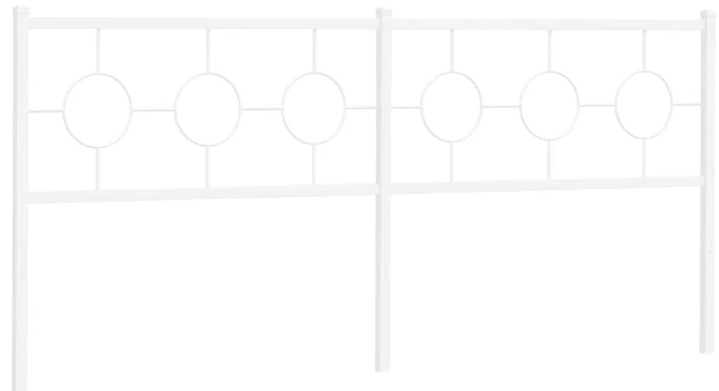 Cabeceira de cama 200 cm metal branco