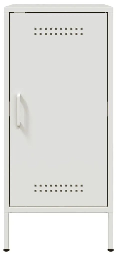 Aparadores 2 pcs 36x39x79 cm aço branco