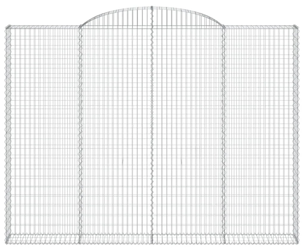 Cestos gabião arqueados 9pcs 300x30x220/240cm ferro galvanizado