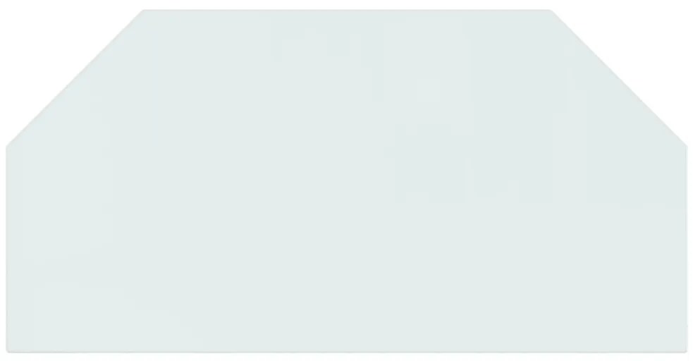 Placa de vidro para lareira hexagonal 100x50 cm