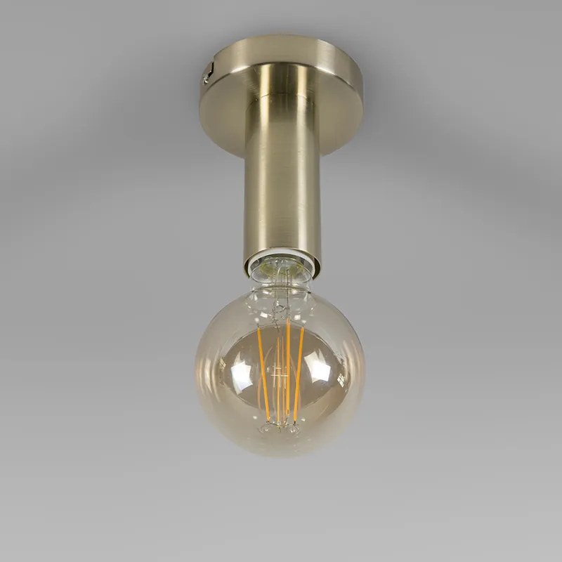 Candeeiro de teto moderno dourado - Facil