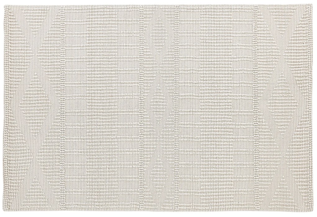 Tapete de lã creme claro 160 x 230 cm LAPSEKI Beliani