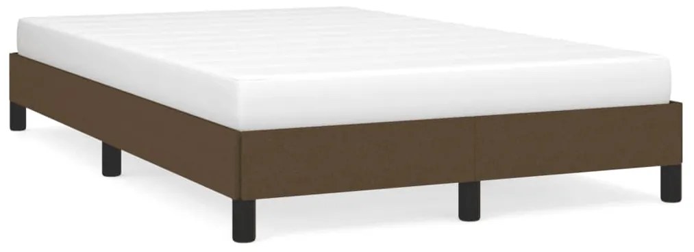 vidaXL Estrutura de cama sem colchão 120x190cm castanho escuro