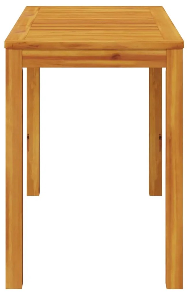 Mesa de jantar p/ jardim 110x55x75 cm madeira de acácia maciça