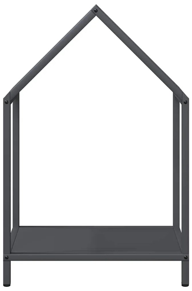 Suporte para lenha 40x25x60 cm aço laminado a frio antracite