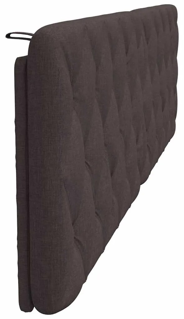 Almofadão de cabeceira 200 cm tecido castanho-escuro