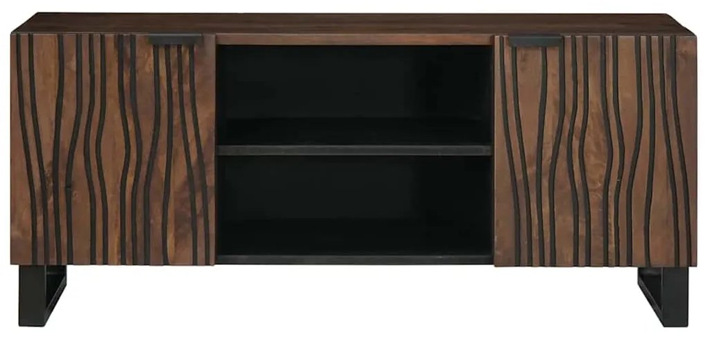 Armário de TV , 105 x 33,5 x 46 cm, feito de madeira de manga sólida.