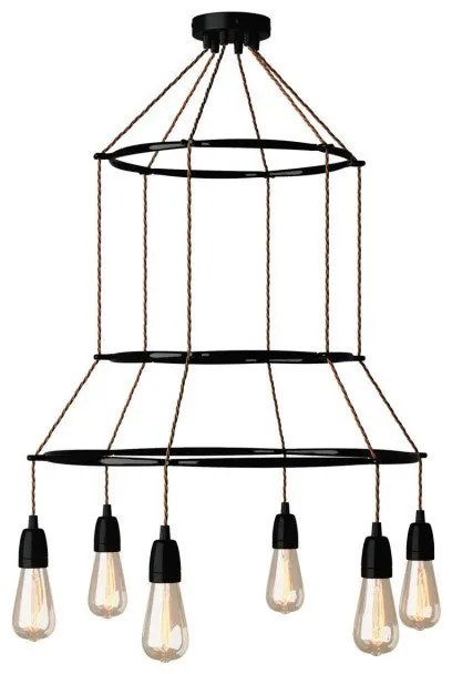 Lâmpada Edison ST64 de 3 gaiolas de 6 quedas