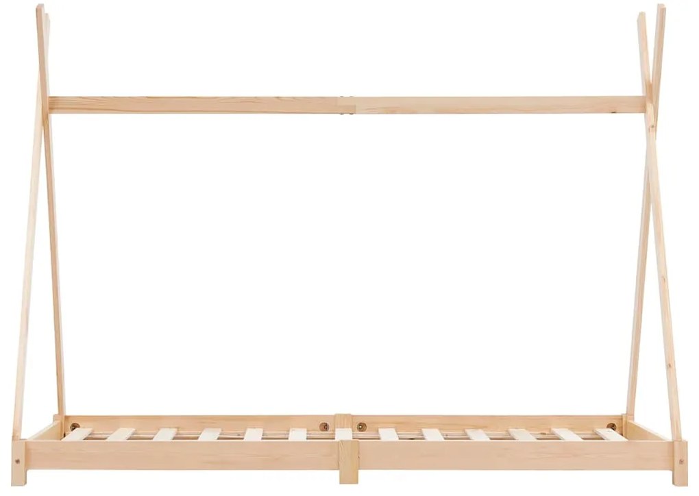 Estrutura de cama para crianças 90x200 cm pinho maciço
