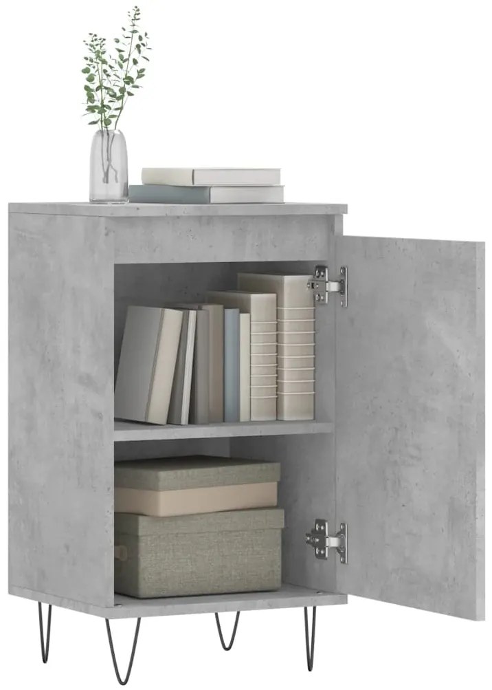 Aparadores 2 pcs 40x35x70 cm derivados de madeira cinza cimento