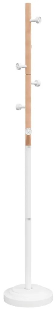 Bengaleiro 177 cm ferro revestido a pó branco