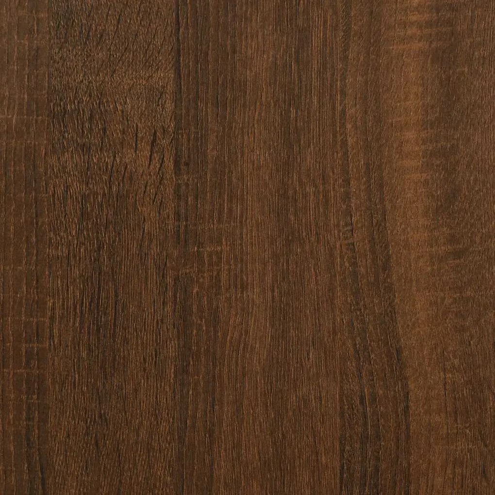 Mesa jantar 120x60x76 cm derivados de madeira carvalho castanho