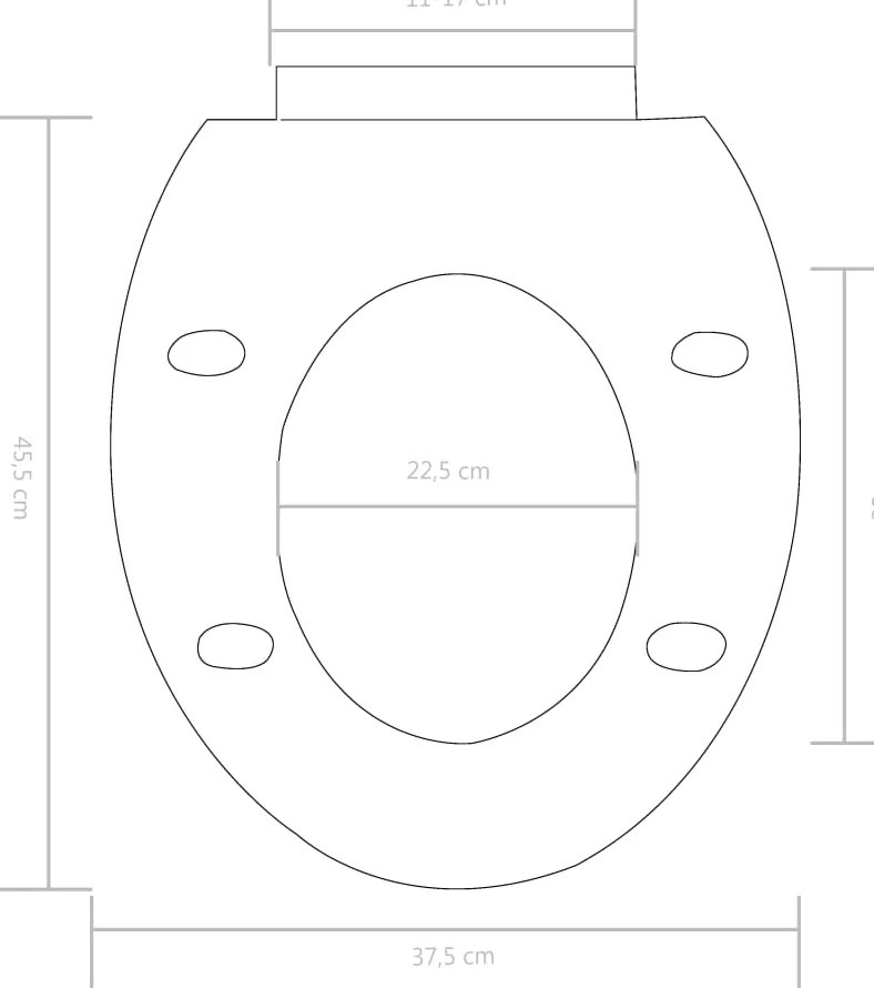 Tampo de sanita fecho suave com design remoção rápida branco