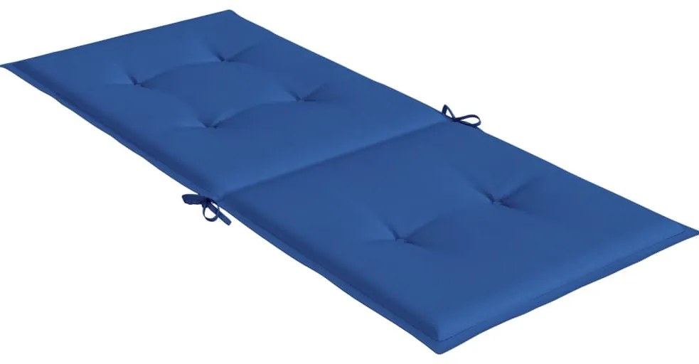 Almofadões para cadeiras altas de jardim 6 pcs tecido azul real