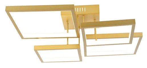 Candeeiro de teto dourado com LED 3 passos regulável 4 luzes - Lejo Design