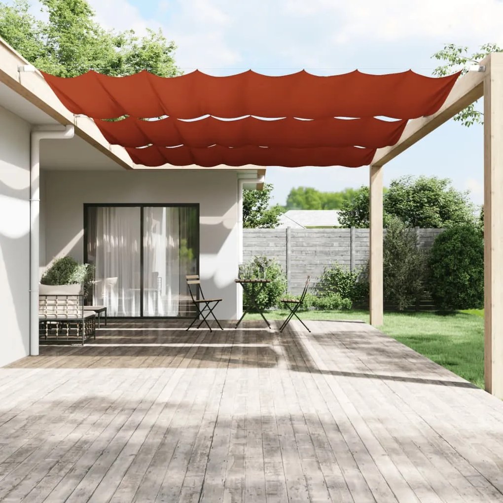 Toldo vertical 250x420 cm tecido oxford cor terracota