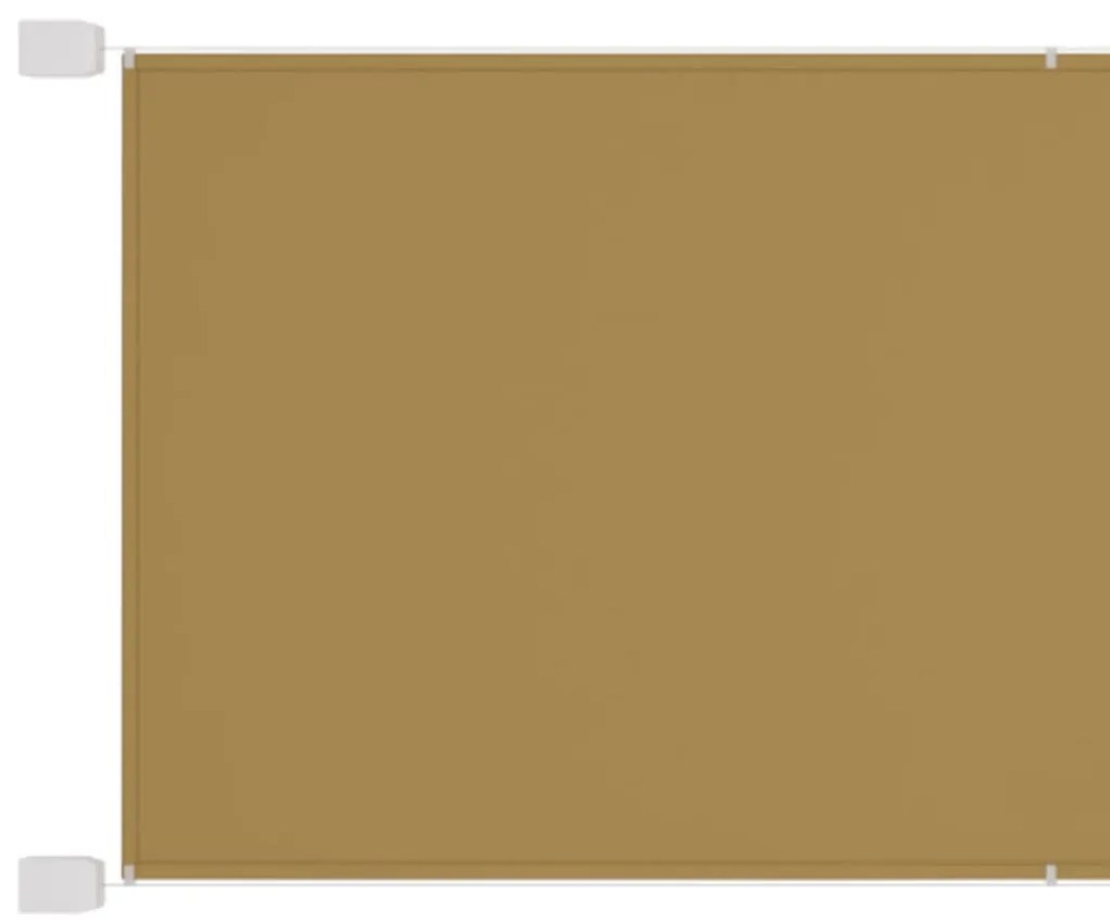 vidaXL Toldo vertical 180x420 cm tecido oxford bege