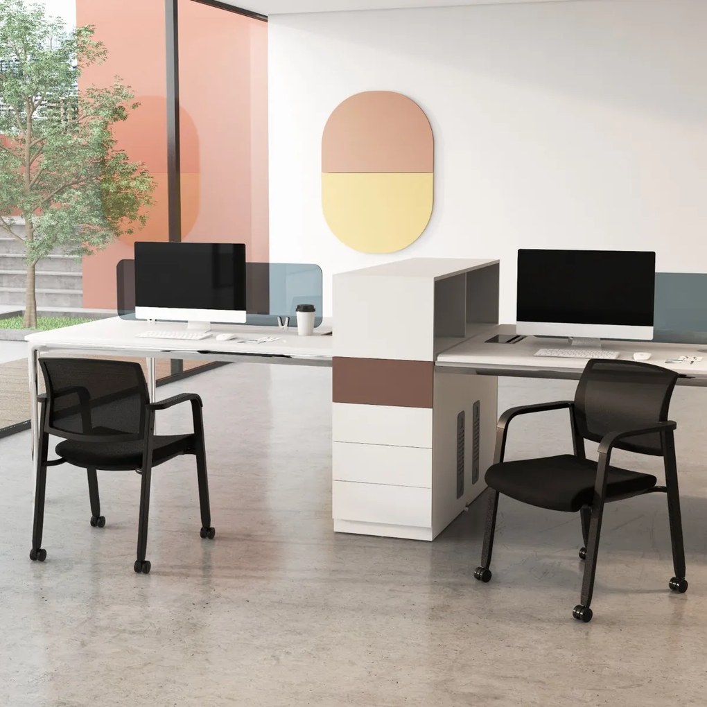 Estante geométrica em formato de S com dispositivo antitombamento para sala de estar/casa/escritório