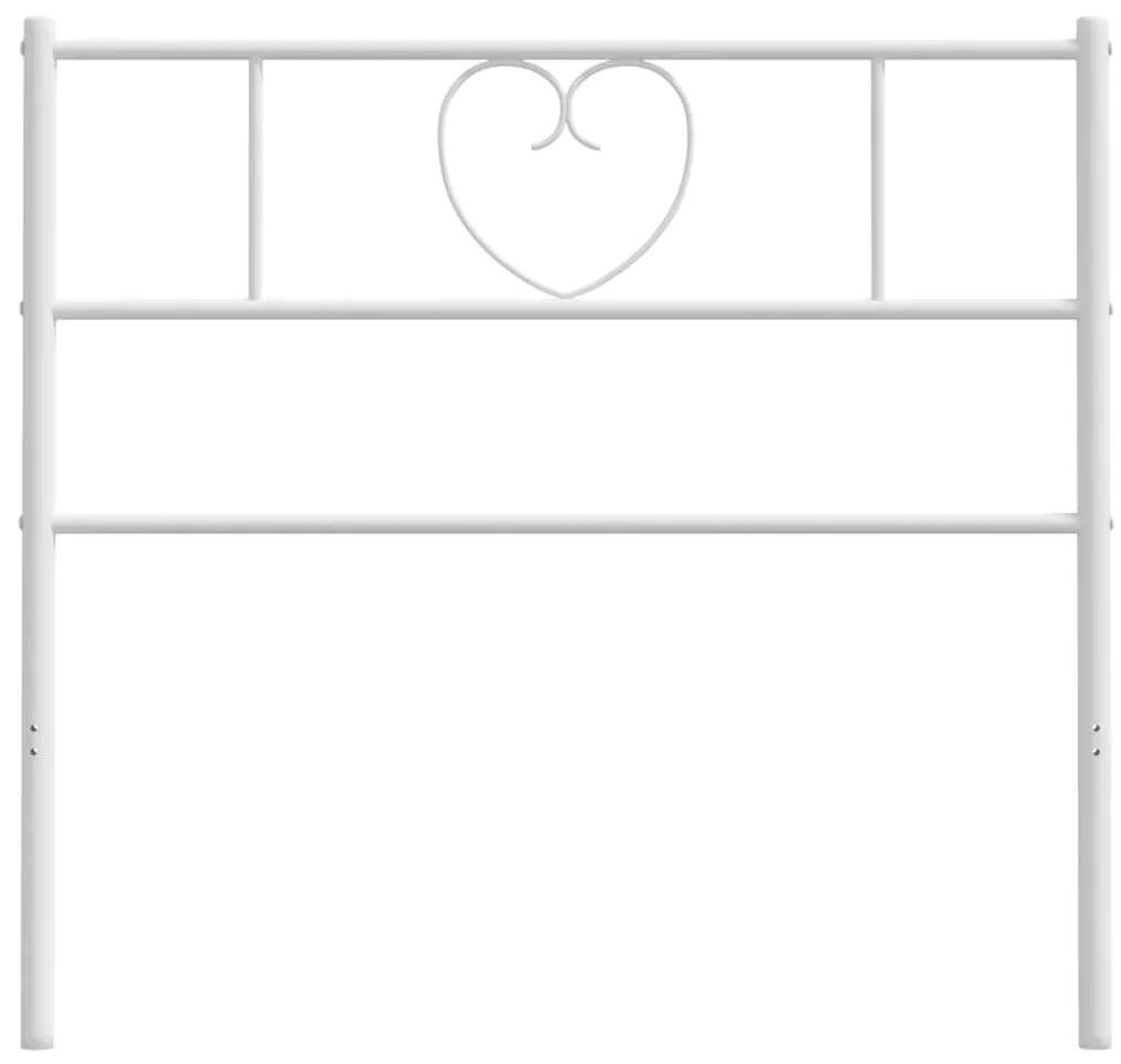 Cabeceira de cama 100 cm metal branco