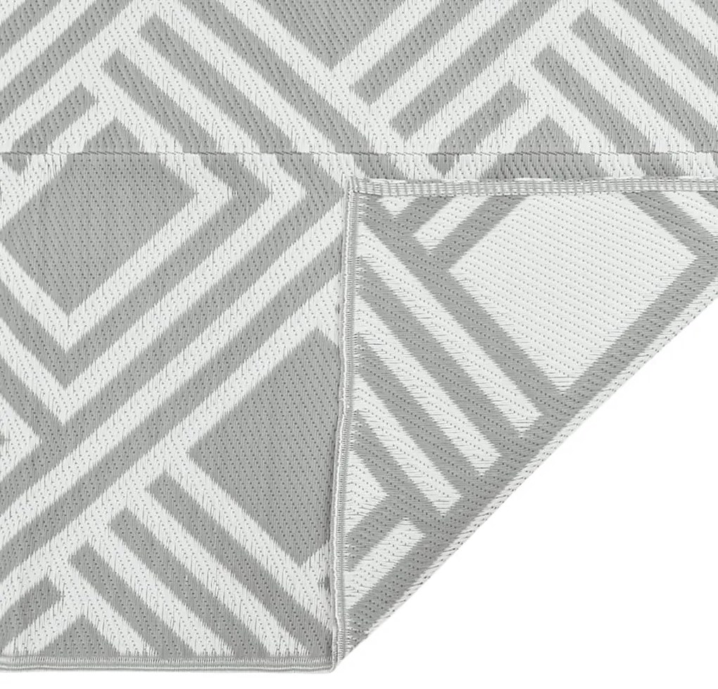 Tapete de exterior 160x230 cm ARAKIL PP cinzento