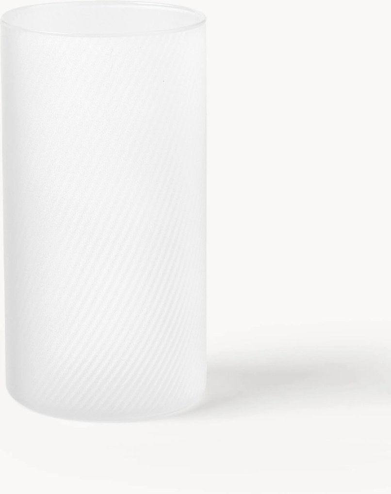 Copos altos artesanais em vidro de borossilicato Limon, conjunto de 4