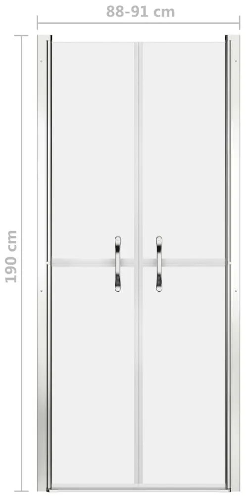 Porta de duche ESG opaco 91x190 cm