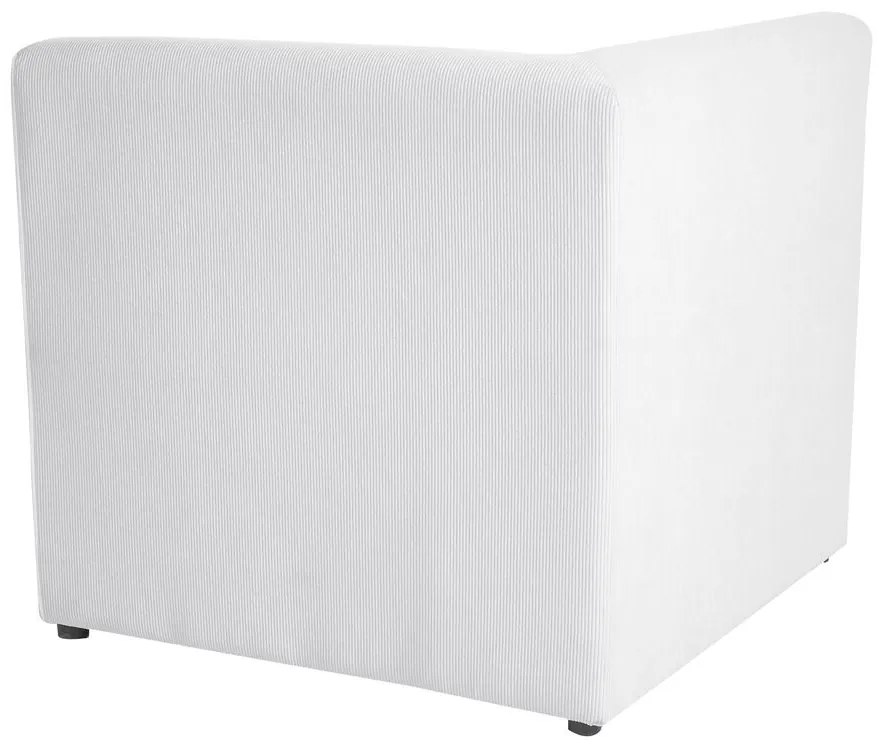 Sofá modular de 4 lugares em bombazine branco sujo LEMVIG Beliani