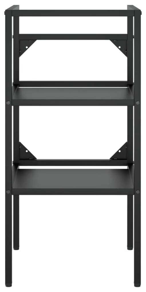 Estrutura p/ lavatório casa de banho ferro 40x38x83 cm preto