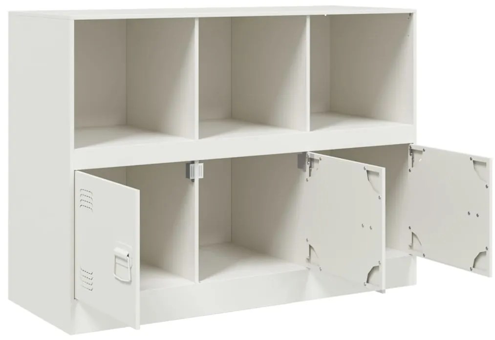 Aparador 99x39x73 cm aço branco