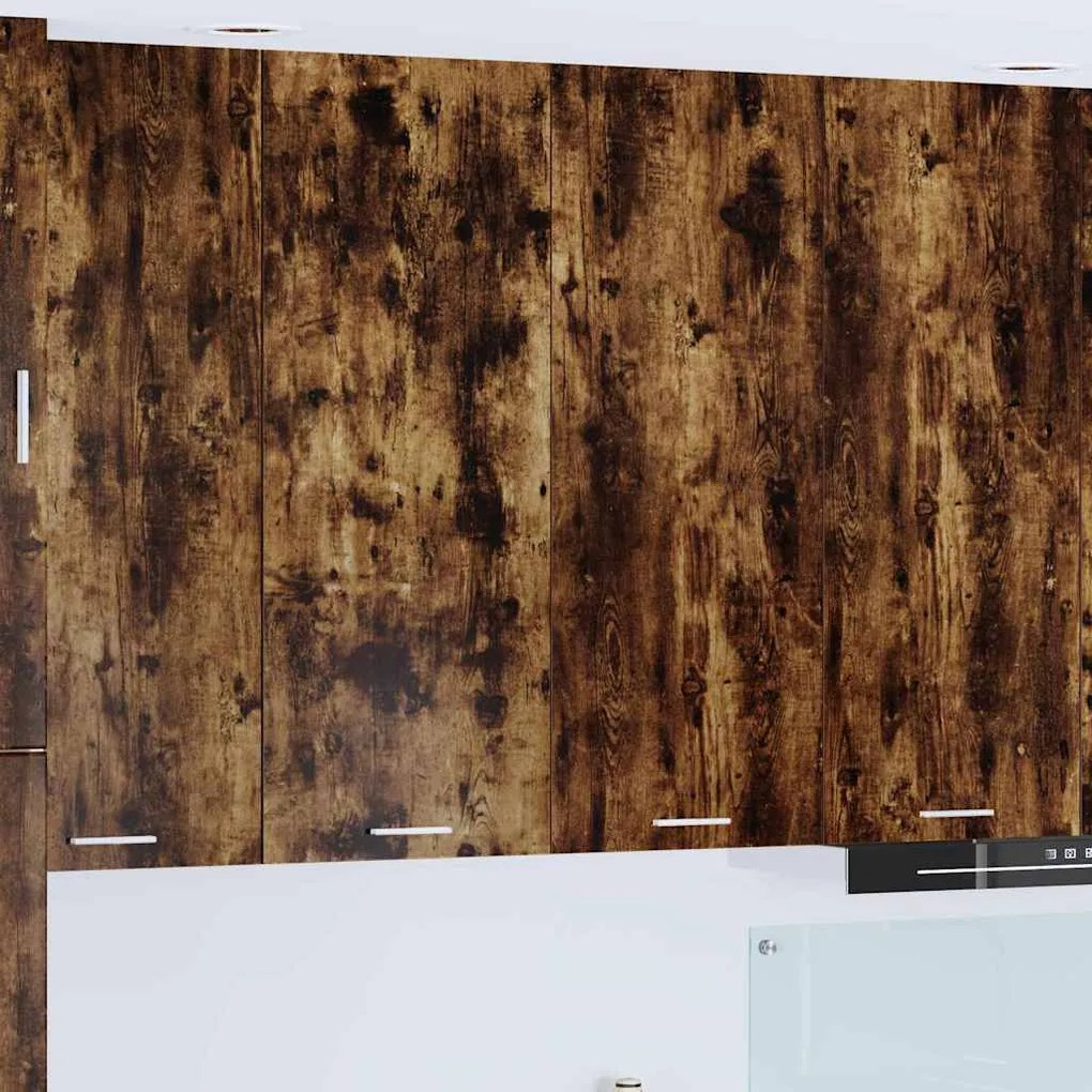 vidaXL Armário suspenso Riga Carvalho Defumado 80 x 31 x 100 cm