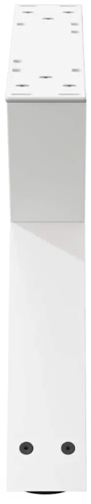 Pés para mesa de centro 2 peças, branco, 60x(30-31,3) cm, aço