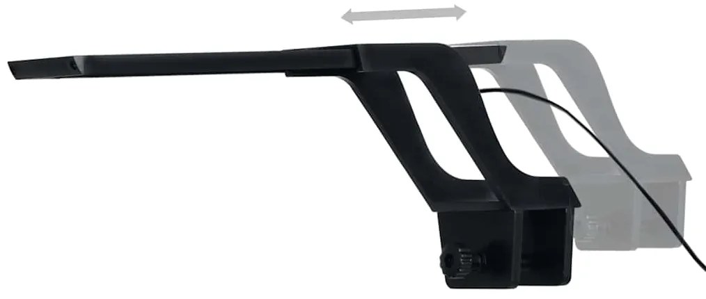 Lâmpada de aquário LED com braçadeira 25-45 cm azul e branco