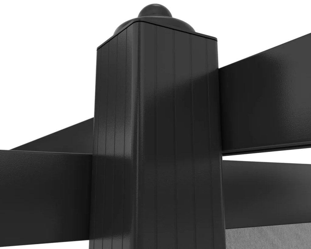 Gazebo de jardim com telhado retrátil 4x3 m antracite